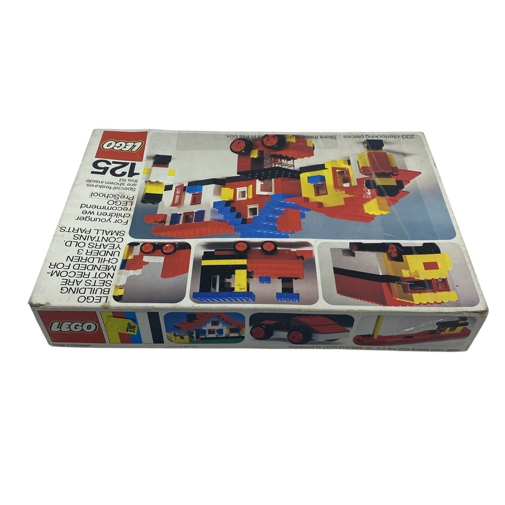 Vintage LEGO Set #125 1974 With Original Box - Picture 4 of 9